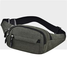 Men's and Women's Universal Models Waist Bag Fashion Crossbody Bags Sports Cell Phone Bags Solid Color Large Capacity Chest Bag
