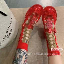 Summer Women's Mid-tube Chic Fashion Hollow Out Mesh Contrasting Colors Cotton Socks Street Soft Japanese Personality Hole Sox