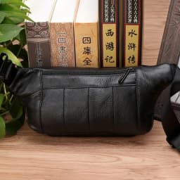 Men Waist Fanny Bags Sling Chest Bag Genuine Leather Casual Fashion Retro Crossbody Male Real Cowhide Loop Hip Belt Bum Bag