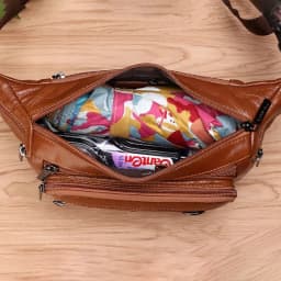 Men Waist Fanny Bags Sling Chest Bag Genuine Leather Casual Fashion Retro Crossbody Male Real Cowhide Loop Hip Belt Bum Bag