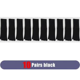 5 Pairs Cotton 5 Finger Short Socks For Woman Girl Solid Sweat-Absorbing Breathable Soft Elastic Harajuku Toe Socks 4 Seasons
