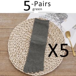 5 Pairs Cotton 5 Finger Short Socks For Woman Girl Solid Sweat-Absorbing Breathable Soft Elastic Harajuku Toe Socks 4 Seasons