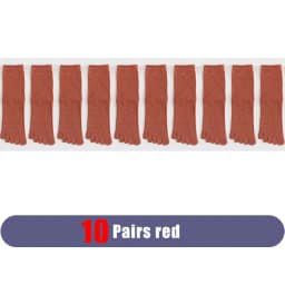 5 Pairs Cotton 5 Finger Short Socks For Woman Girl Solid Sweat-Absorbing Breathable Soft Elastic Harajuku Toe Socks 4 Seasons