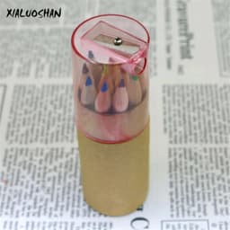 Children Drawing Art 12 Colors Pencil Barreled Colored Crayon Pencils School Student Painting Graffiti Pen Art class Supplies