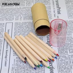 Children Drawing Art 12 Colors Pencil Barreled Colored Crayon Pencils School Student Painting Graffiti Pen Art class Supplies