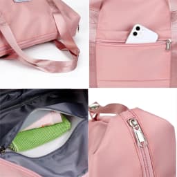 Extendable Women's Large Capacity Storage Luggage Handbag Leisure Travel Duffle Bag Waterproof Nylon Sports and Fitness Handbag