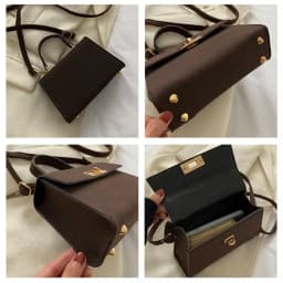 Fashion Women PU Leather Shoulder Messenger Bag Crossbody Bag Ladies Girls Fashionable and Simple Travel Large Capacity Handbags