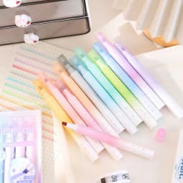 4 Colors/set Shiny Glitter Pens Morandi Color Series High Capacity Highlighter Pens Bling Bling Markers for Journaling Supplies