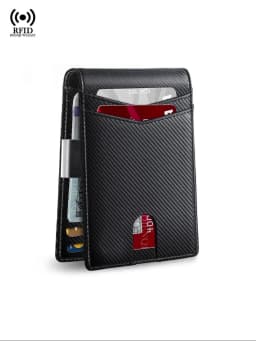 Rfid Carbon Fiber Luxury Men Wallets Money Bag Slim Thin Man Card Holder Wallet for Men Small Short Purse Male Vallet Billfold