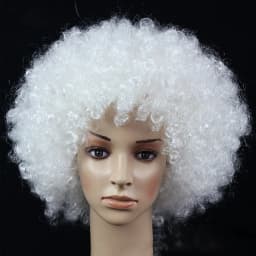 Women Curly Cosplay Wig Short Wavy Curly Hair Colorful Synthetic Wig For Daily Party Men Football Fan Wearing Kids Wigs
