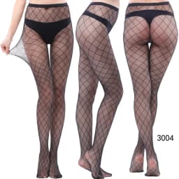 NEWJOINFUN Plus Size Hollow Out Fishnets Black Lace High Waist Stockings Garter Belt Sexy Hot Over Knee Pantyhose for Women XXXL