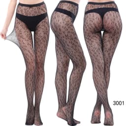 NEWJOINFUN Plus Size Hollow Out Fishnets Black Lace High Waist Stockings Garter Belt Sexy Hot Over Knee Pantyhose for Women XXXL