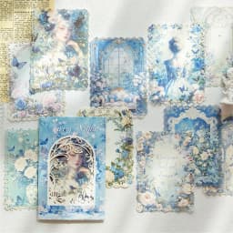 10pcs/lot Memo Pads Material Paper French Romance Junk Journal Scrapbooking Cards Retro Background Decoration Paper
