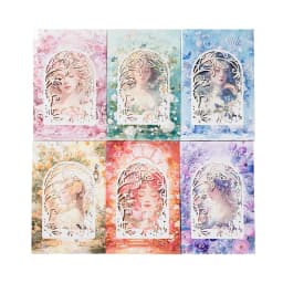 10pcs/lot Memo Pads Material Paper French Romance Junk Journal Scrapbooking Cards Retro Background Decoration Paper