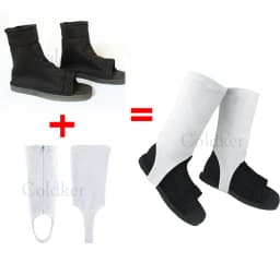 Japan Anime Cosplay Shoes Men Women Black Blue White Cotton Soft Sandals Boots Halloween Costume Christmas Party Shoes Footwear