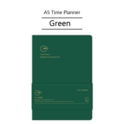 Kinbor Notebook Journal A5 Self-filling Budget Planner  PU Material Agenda Planning Notebook 공책 Writing Office School Stationery