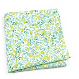 Beautiful Green Blue Floral Handkerchief 100% Cotton Elegant Colorful 26cm Pocket Square For Men Women Suit Chest Towel Gift