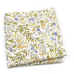 Beautiful Green Blue Floral Handkerchief 100% Cotton Elegant Colorful 26cm Pocket Square For Men Women Suit Chest Towel Gift