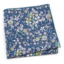 Beautiful Green Blue Floral Handkerchief 100% Cotton Elegant Colorful 26cm Pocket Square For Men Women Suit Chest Towel Gift