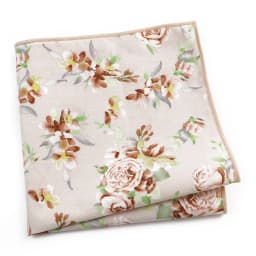 Beautiful Green Blue Floral Handkerchief 100% Cotton Elegant Colorful 26cm Pocket Square For Men Women Suit Chest Towel Gift