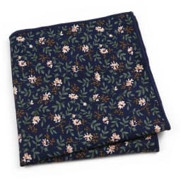 Beautiful Green Blue Floral Handkerchief 100% Cotton Elegant Colorful 26cm Pocket Square For Men Women Suit Chest Towel Gift