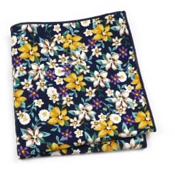 Beautiful Green Blue Floral Handkerchief 100% Cotton Elegant Colorful 26cm Pocket Square For Men Women Suit Chest Towel Gift