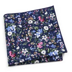 Beautiful Green Blue Floral Handkerchief 100% Cotton Elegant Colorful 26cm Pocket Square For Men Women Suit Chest Towel Gift