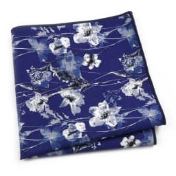 Beautiful Green Blue Floral Handkerchief 100% Cotton Elegant Colorful 26cm Pocket Square For Men Women Suit Chest Towel Gift