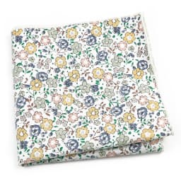 Beautiful Green Blue Floral Handkerchief 100% Cotton Elegant Colorful 26cm Pocket Square For Men Women Suit Chest Towel Gift