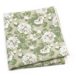 Beautiful Green Blue Floral Handkerchief 100% Cotton Elegant Colorful 26cm Pocket Square For Men Women Suit Chest Towel Gift