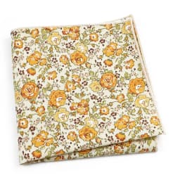 Beautiful Green Blue Floral Handkerchief 100% Cotton Elegant Colorful 26cm Pocket Square For Men Women Suit Chest Towel Gift