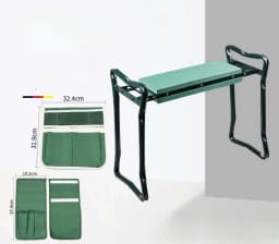 Hot Selling Garden Kneeling Stool with Tool Kit Two-use Outdoor Sponge Non-Slip Folding Stool Garden Hardware Tools