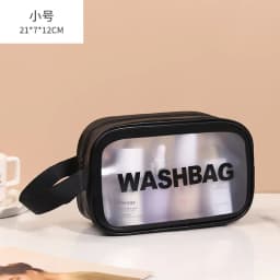 Portable Makeup Bag Large Capacity Make Up Brushes Lipstick Powder Travel Cosmetics Storage Toiletry Bag Waterproof Transparent