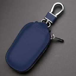 1pc Retro Fashion Business Multi-Functional Key Protection Case, Men's Casual Portable Key Organizer With Large Capacity, Zipper