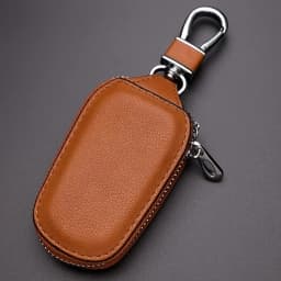 1pc Retro Fashion Business Multi-Functional Key Protection Case, Men's Casual Portable Key Organizer With Large Capacity, Zipper