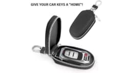1pc Retro Fashion Business Multi-Functional Key Protection Case, Men's Casual Portable Key Organizer With Large Capacity, Zipper