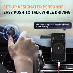 Wireless PTT Button Bluetooth 5.0 IP67 Waterproof Wireless PTT Button Switch for Zello for IOS for Android Bluetooth PTT Button