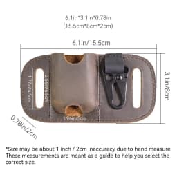 1pcMen's casual genuine leather case, handmade,suitable for airpods pro headphones and headphones of the same size