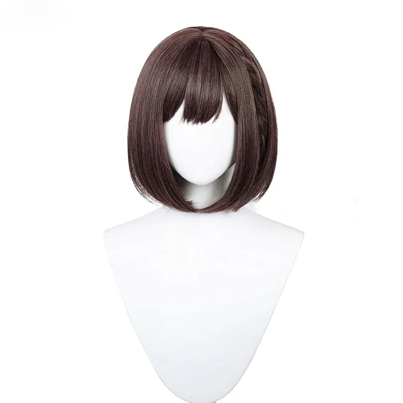 Anime Shinonome Ena Cosplay Wig Grey Pink Brown Short Heat Resistant Synthetic Hair Halloween Party Wigs