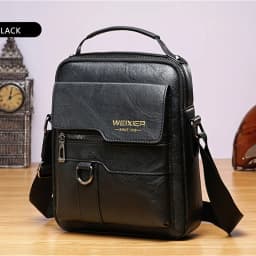 Men's Genuine Leather Crossbody Bag Shoulder Bags Vintage Handbags Business Bag