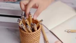 30Pcs Bamboo Wood Ballpoint Pen 1.0mm Tip Office School Wrting Stationery Business Signature Ball Pens Bamboo Pen