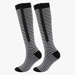 Compression Stockings Sports Pressure Long Cycling Socks Zipper Professional Leg Support Thick Women Varicose Vein Socks