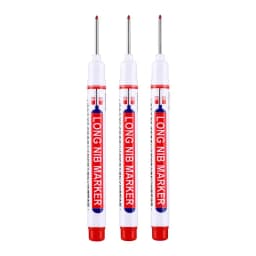 0.7mm White Paint Marker Pen 20cm Deep Hole Markers Pen Set Waterproof Permanent Oily Pens for Rock Wood Metal Glass Tiles