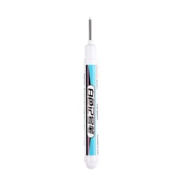 0.7mm White Paint Marker Pen 20cm Deep Hole Markers Pen Set Waterproof Permanent Oily Pens for Rock Wood Metal Glass Tiles