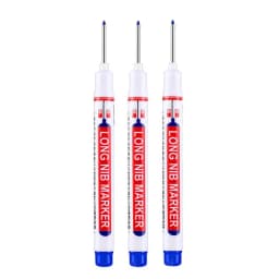 0.7mm White Paint Marker Pen 20cm Deep Hole Markers Pen Set Waterproof Permanent Oily Pens for Rock Wood Metal Glass Tiles