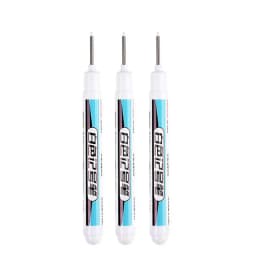 0.7mm White Paint Marker Pen 20cm Deep Hole Markers Pen Set Waterproof Permanent Oily Pens for Rock Wood Metal Glass Tiles