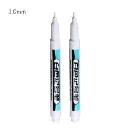 0.7mm White Paint Marker Pen 20cm Deep Hole Markers Pen Set Waterproof Permanent Oily Pens for Rock Wood Metal Glass Tiles