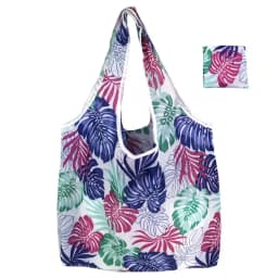 Women's Foldable Cat Flower Pattern Large Shopping Bag Washable Leopard Print Reusable Easy To Carry Capacity Handbags Pouch