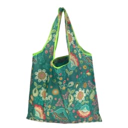 Women's Foldable Cat Flower Pattern Large Shopping Bag Washable Leopard Print Reusable Easy To Carry Capacity Handbags Pouch