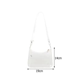 Summer Waterproof Women Fluorescent Clear Jelly Tote Bag Candy Color Clear Armpit Shoulder Bag